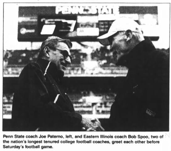 Joe Paterno and Bob Spoo